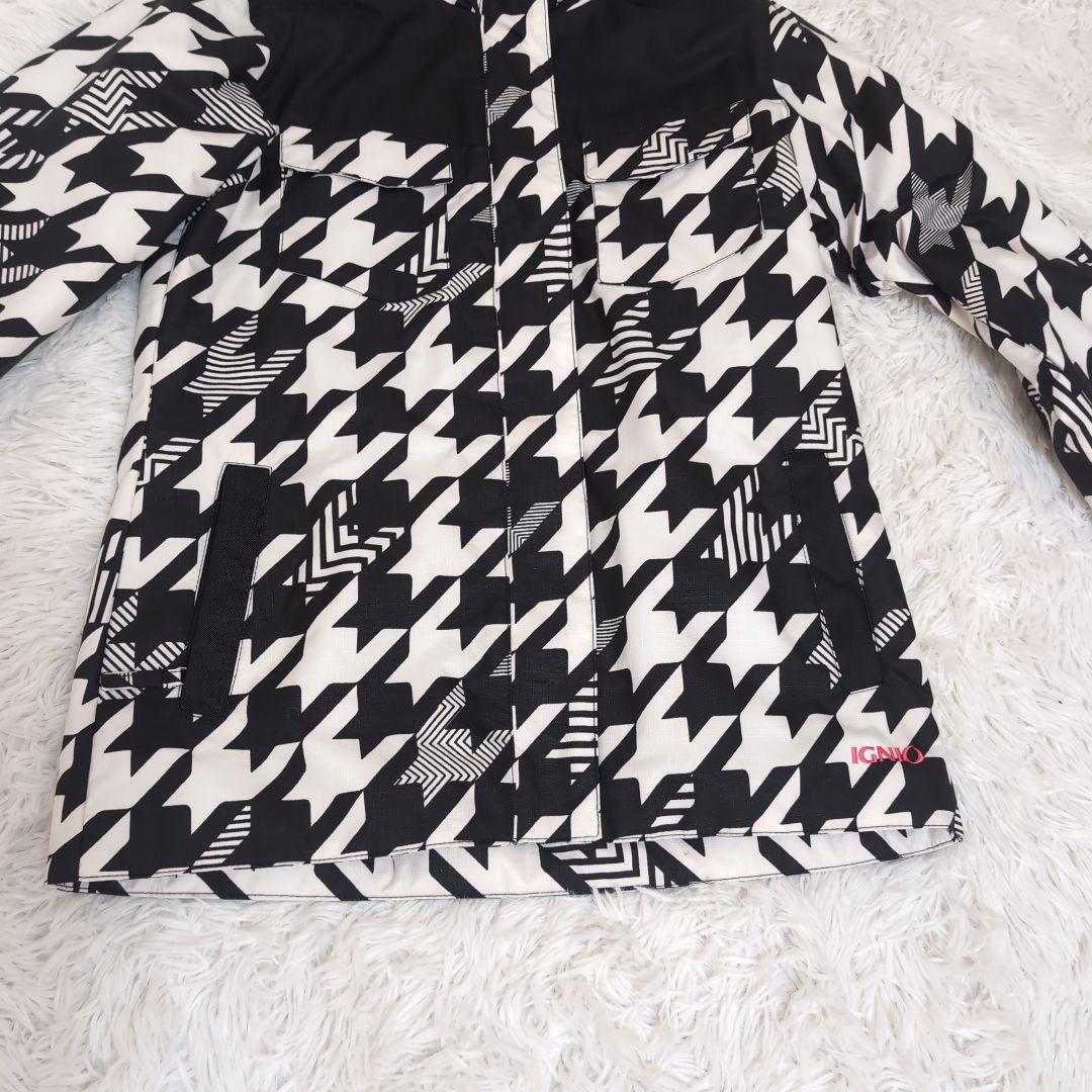 【美品】IGNIO スノーボード ウェア チドリ ブラック ブラウン M