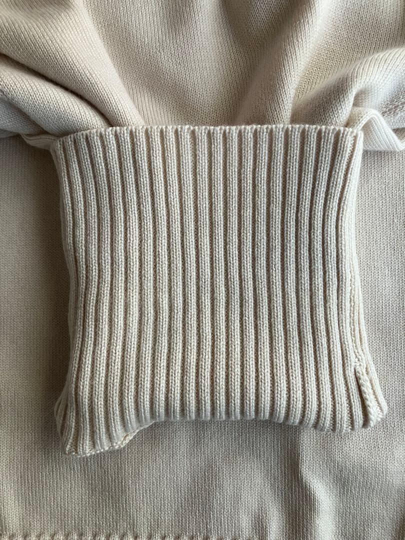 Drumohr メリノウール 8G タートルネックニット オフホワイト 48