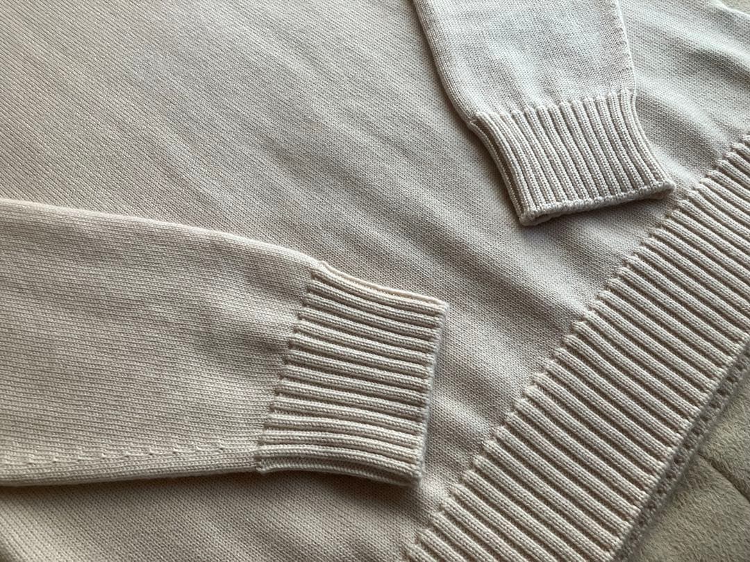 Drumohr メリノウール 8G タートルネックニット オフホワイト 48