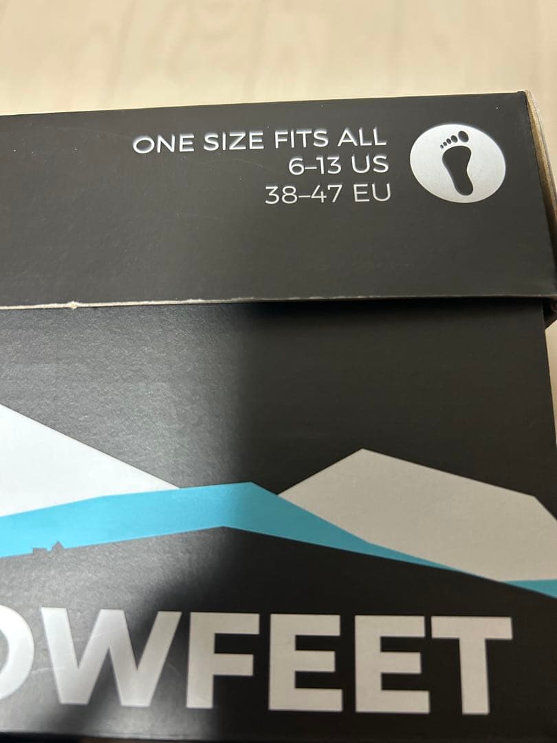 feet スノーフィート 青 収納バッグ付き