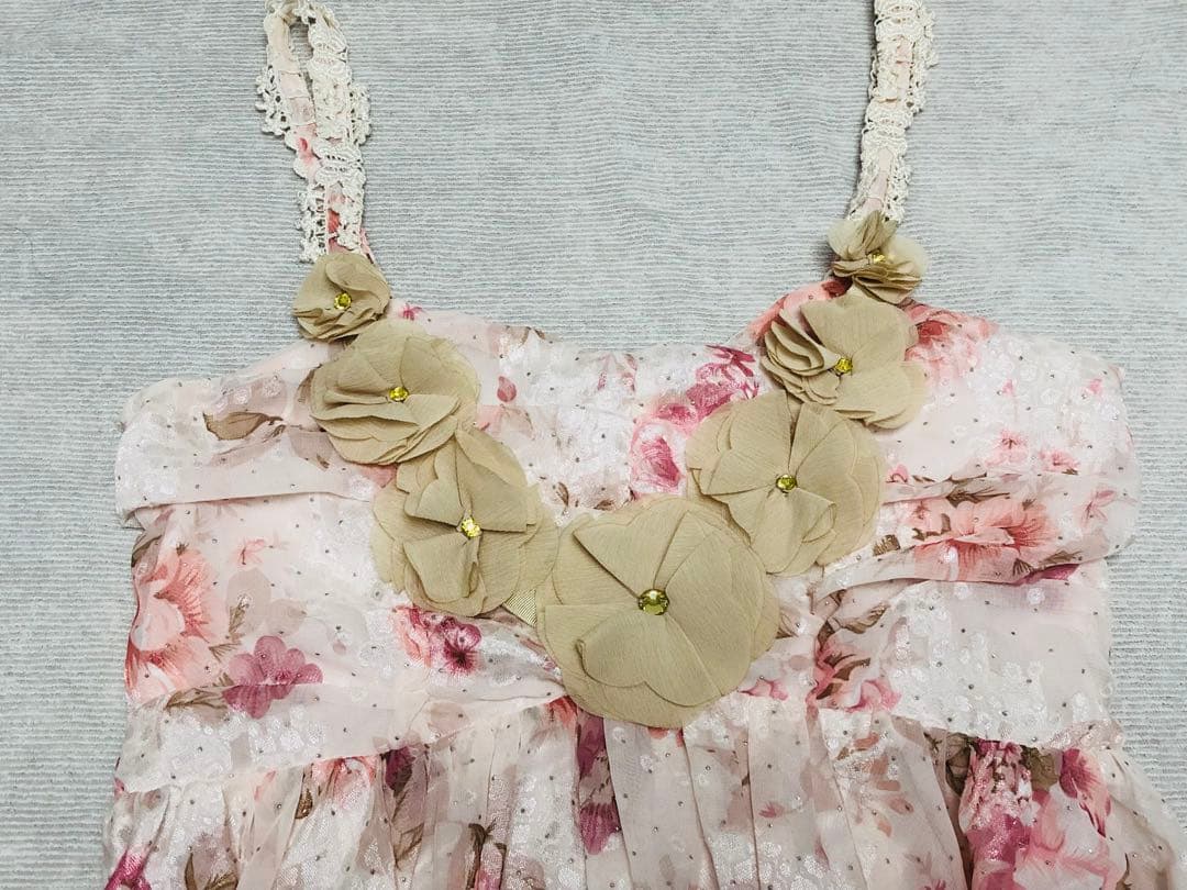 希少axes femmeフリルワンピース ピンク 花柄 リズリサ姫系