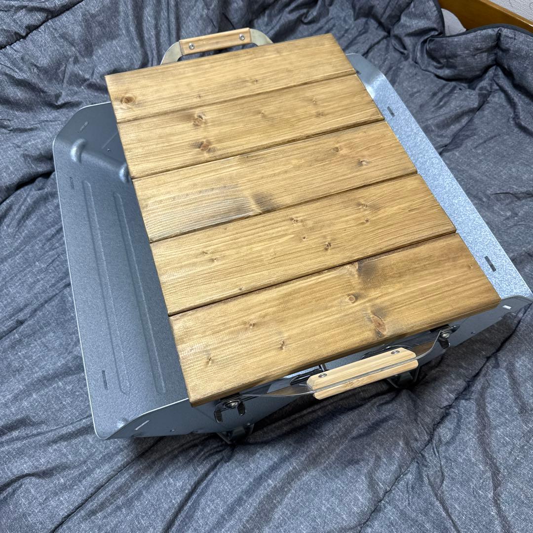 スノーピーク peakシェルフコンテナ25と折り畳み天板 中古美品