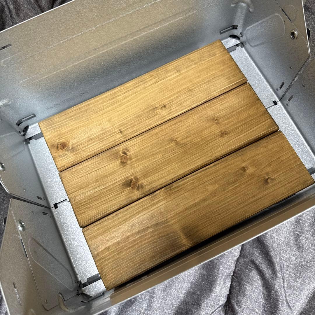 スノーピーク peakシェルフコンテナ25と折り畳み天板 中古美品