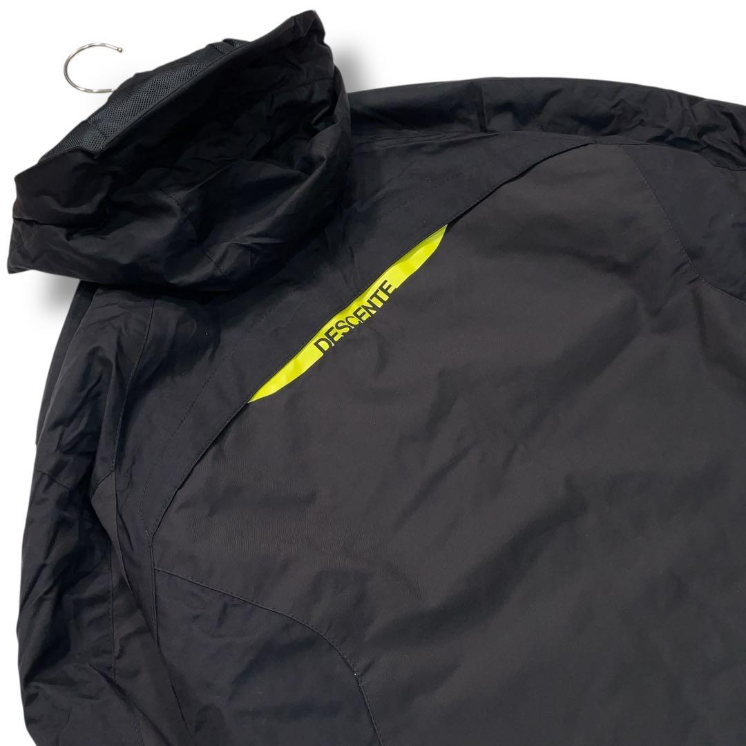 美品 デサント ヒートナビ スキーウェア スノーボードジャケット ブラック M