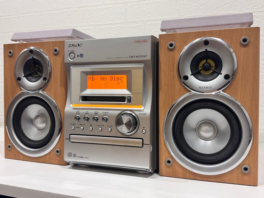 完動品】 SONY CMT-M333NT & MDディスク3枚 - メルカリ