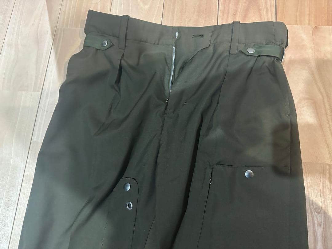 tamme カーゴパンツ ポリエステル GRN 無地23S0085