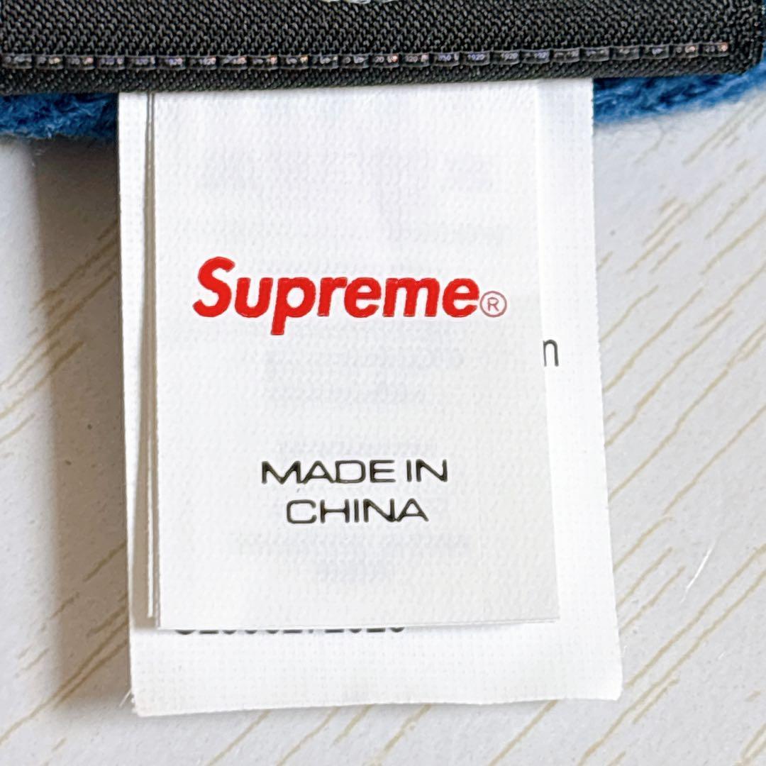 Supreme NEW ERA ニット帽　ビーニー　BOXロゴ　ブルー　水色