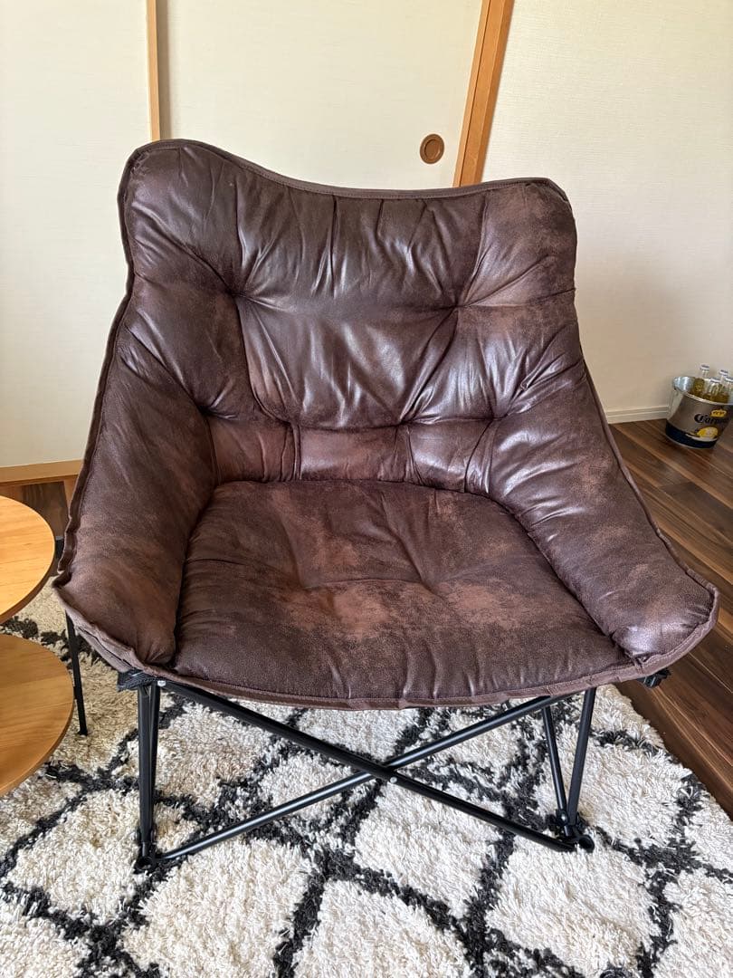 ゆ*お様 ニトリ バタフライチェア(ワイド)、スツール&折りたたみサイド