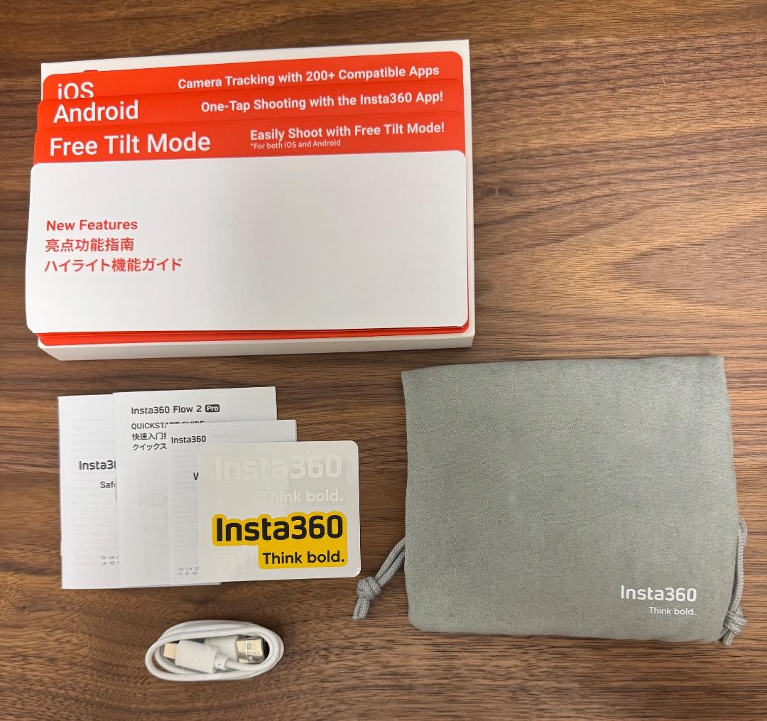 【美品】Insta360 Flow 2 Pro AIトラッカーキット ホワイト