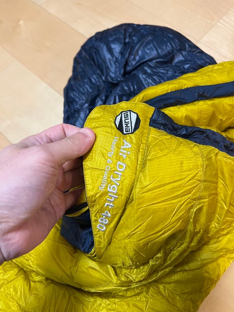 イスカ ISUKA Air Dryght 480 マスタード シュラフ 寝袋