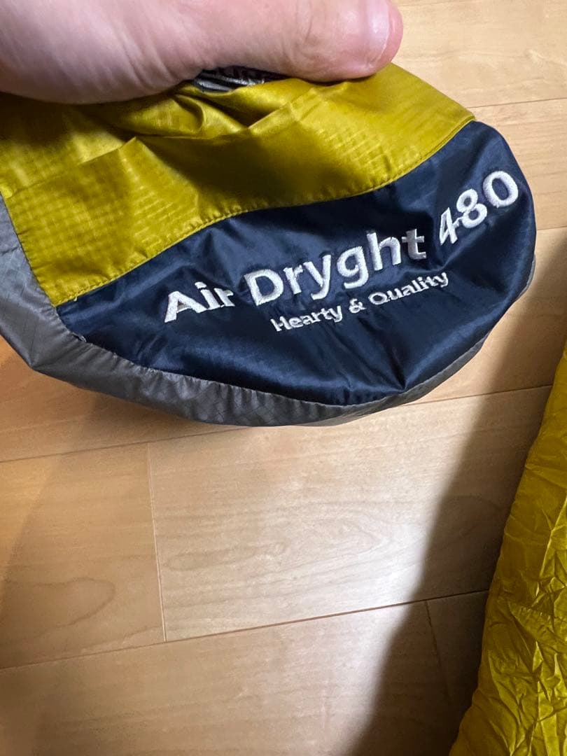 イスカ ISUKA Air Dryght 480 マスタード シュラフ 寝袋