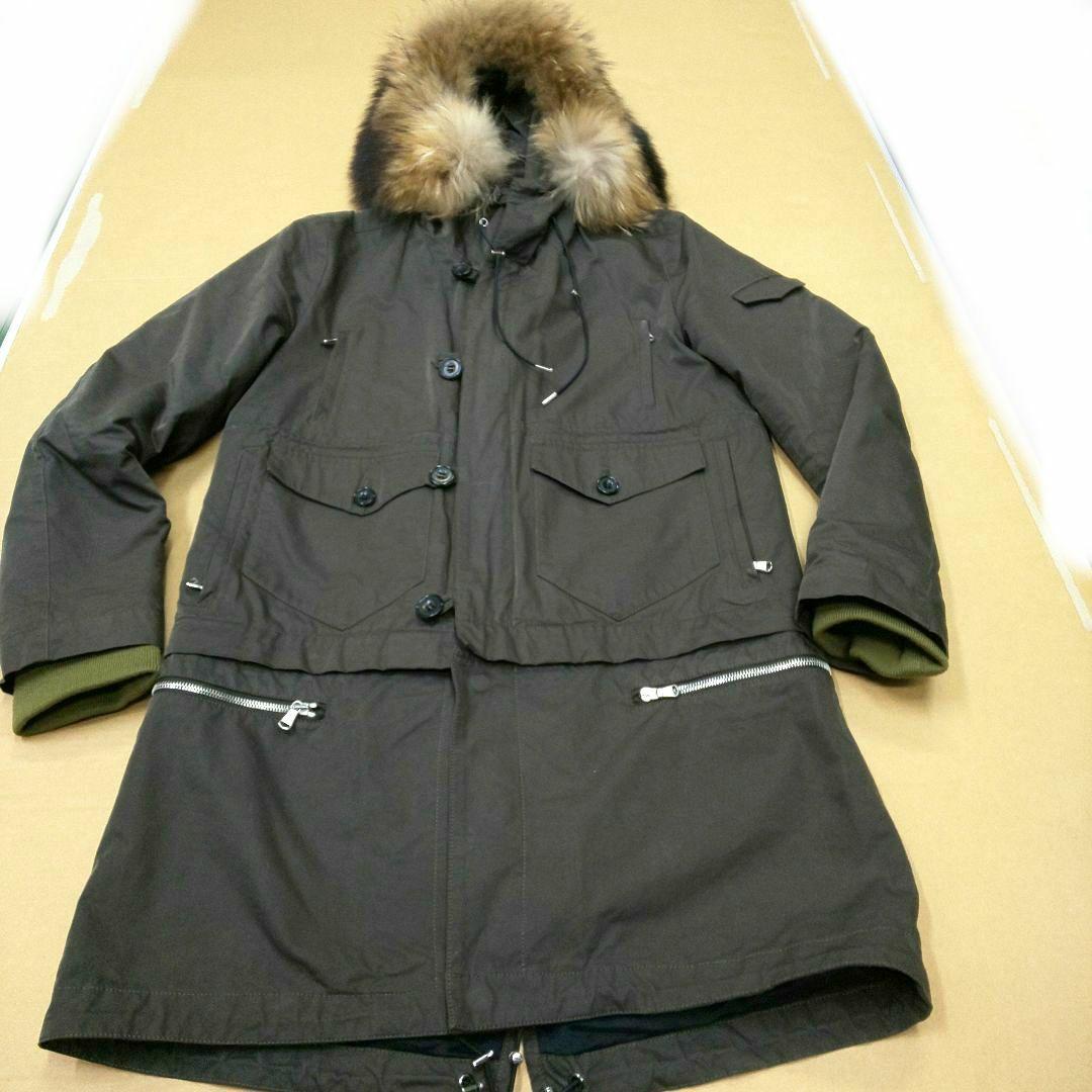 wackomaria オリーブ色 モッズコート キルティング内側