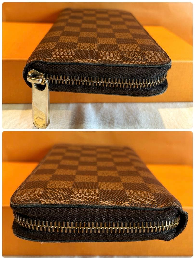 ルイヴィトン　長財布　ダミエ　エベヌ　ジッピーウォレット