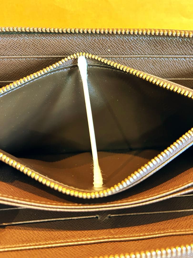 ルイヴィトン　長財布　ダミエ　エベヌ　ジッピーウォレット