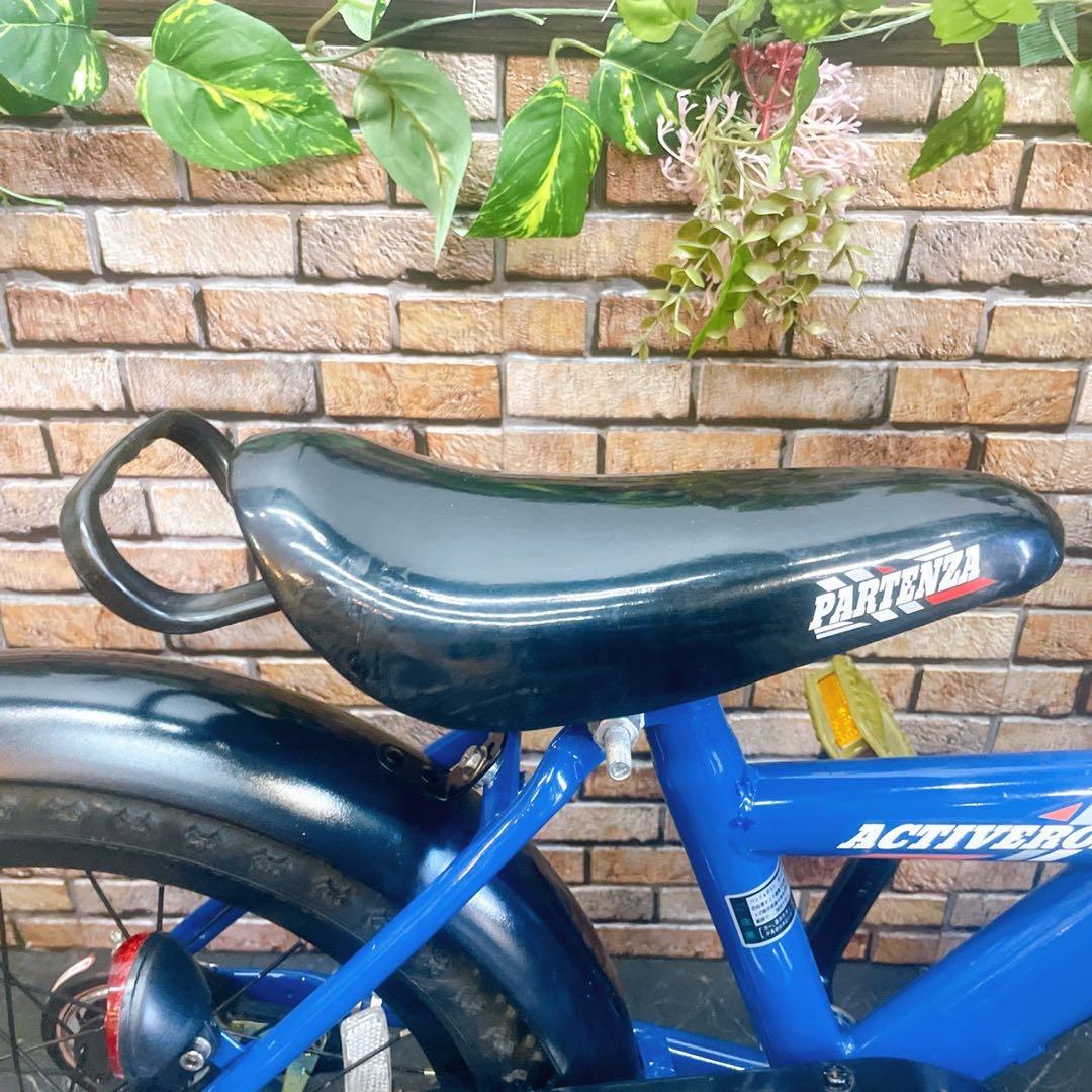 11】子供用自転車 子供車 PARTENZA ブルー 16インチ シングル