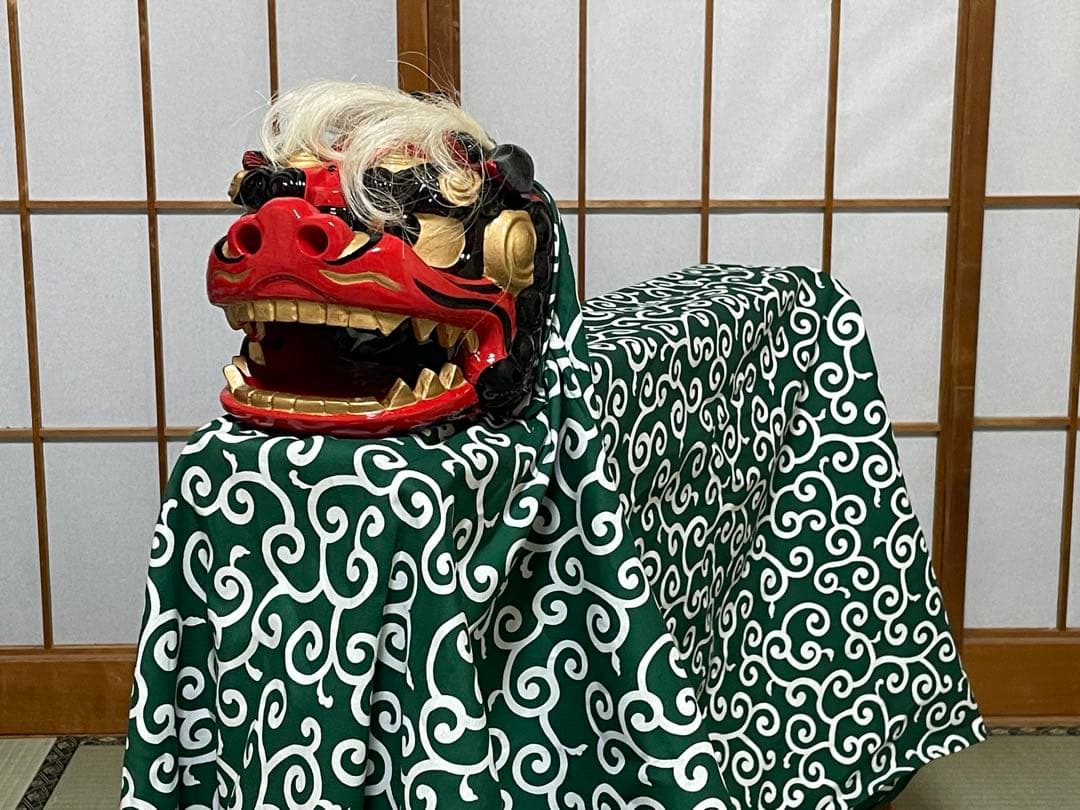 ガネーシャ様専用 獅子頭 新品 送料無料 獅子舞 昼神小獅子造形工房作