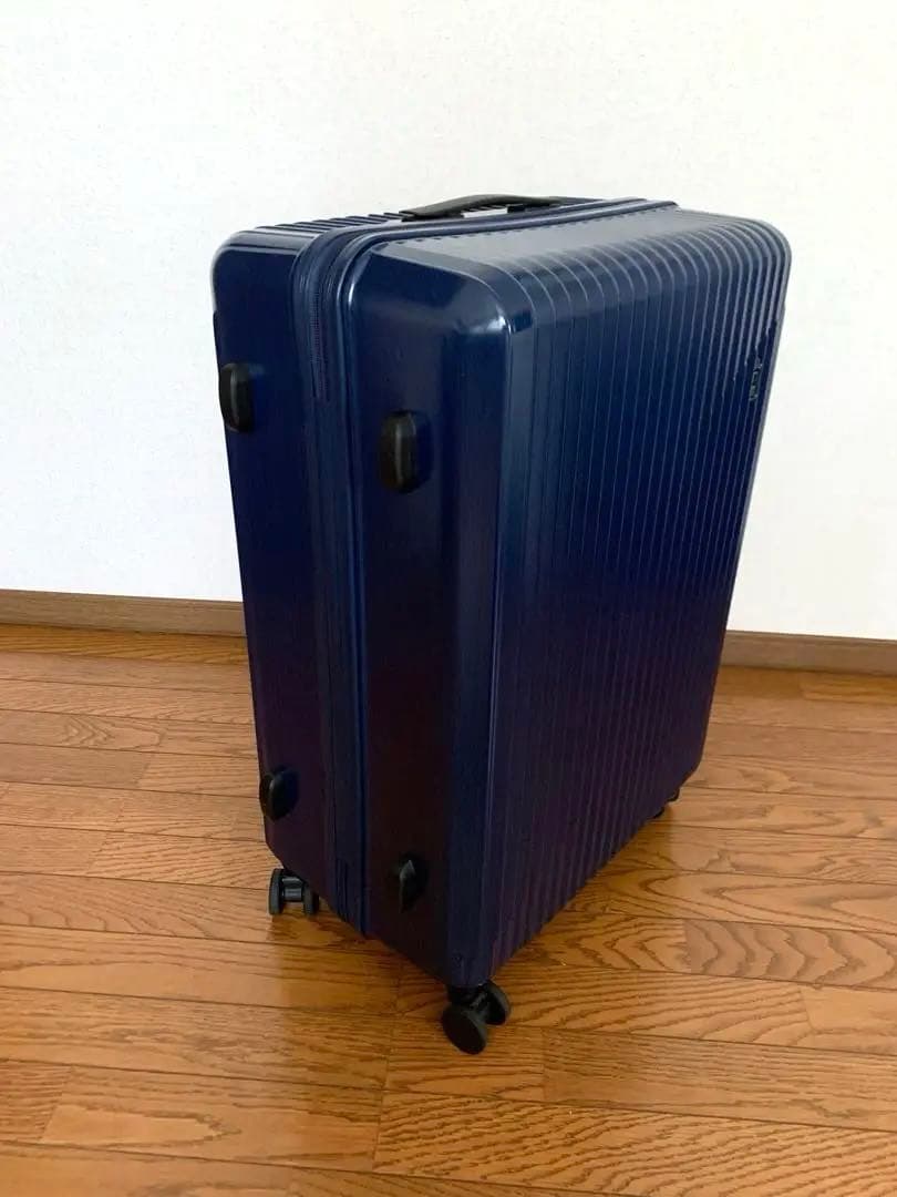 ACE ネイビー　キャリーケース　85L 大型　軽量 キャスター ストッパー付