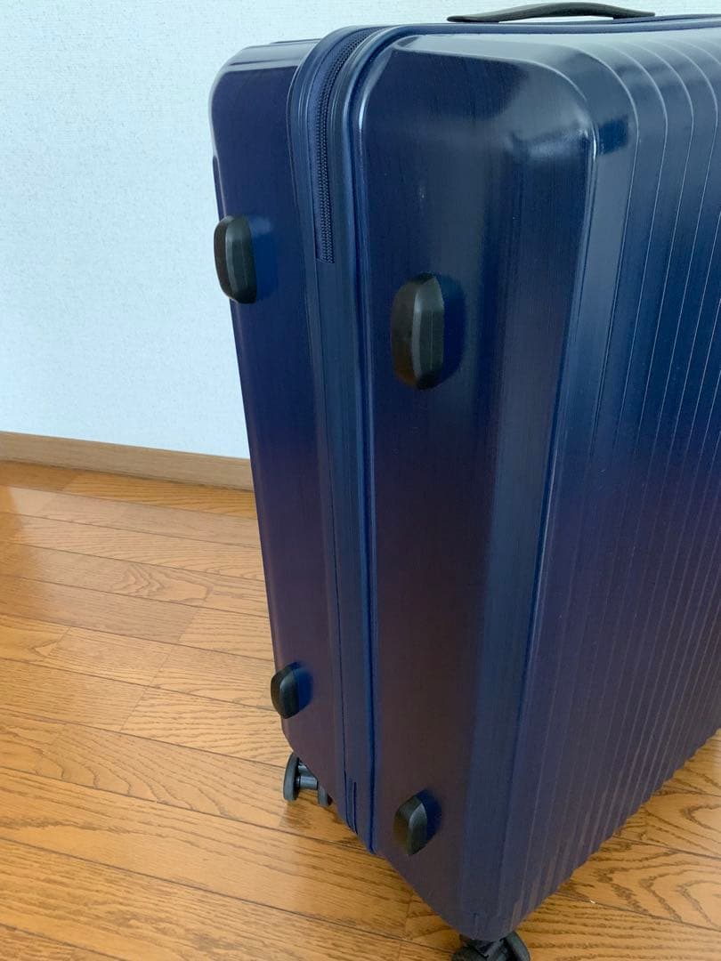ACE ネイビー　キャリーケース　85L 大型　軽量 キャスター ストッパー付