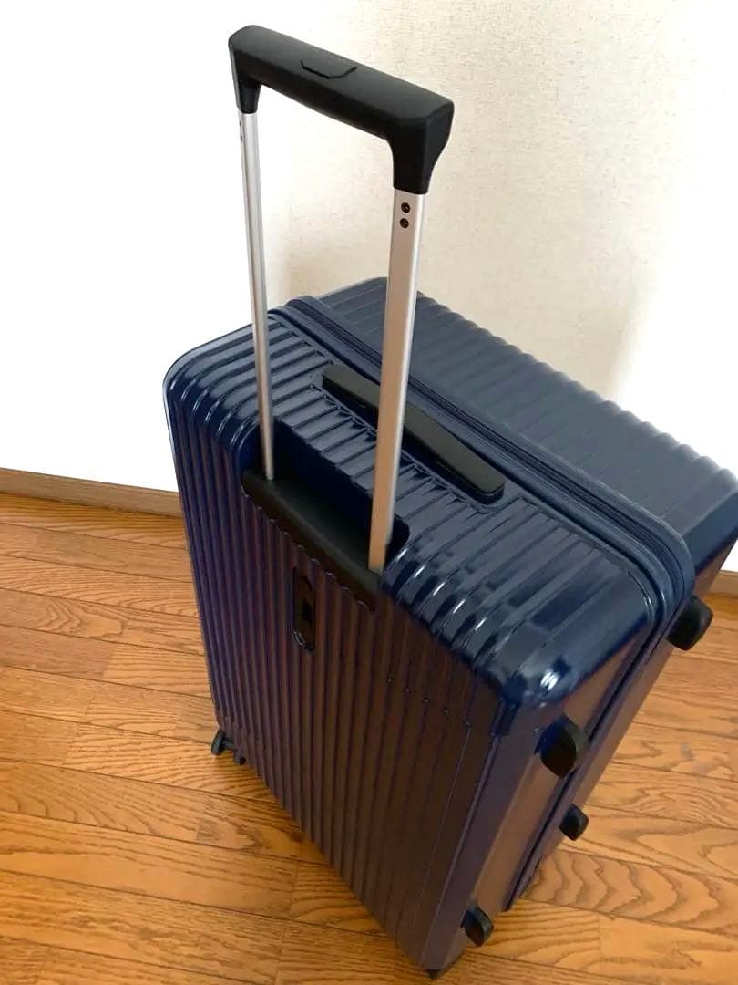 ACE ネイビー　キャリーケース　85L 大型　軽量 キャスター ストッパー付