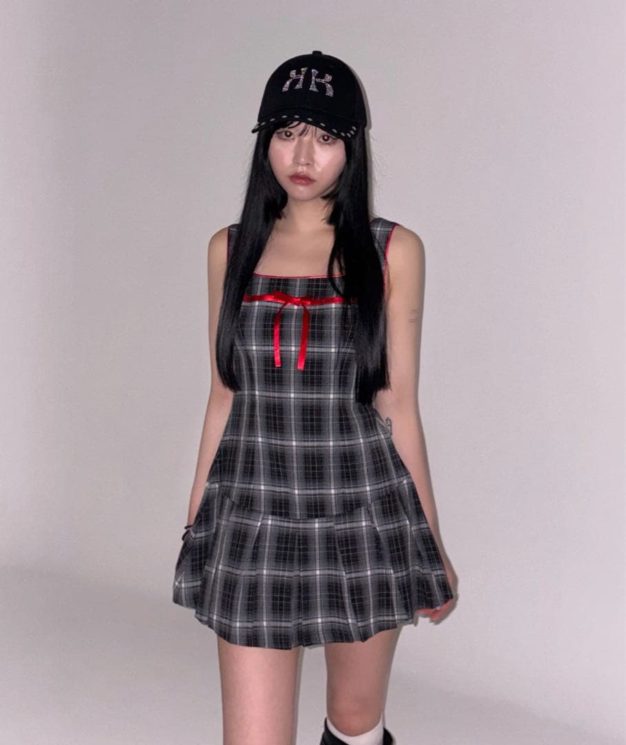 KISS THE CLUB ミニワンピース ブラック