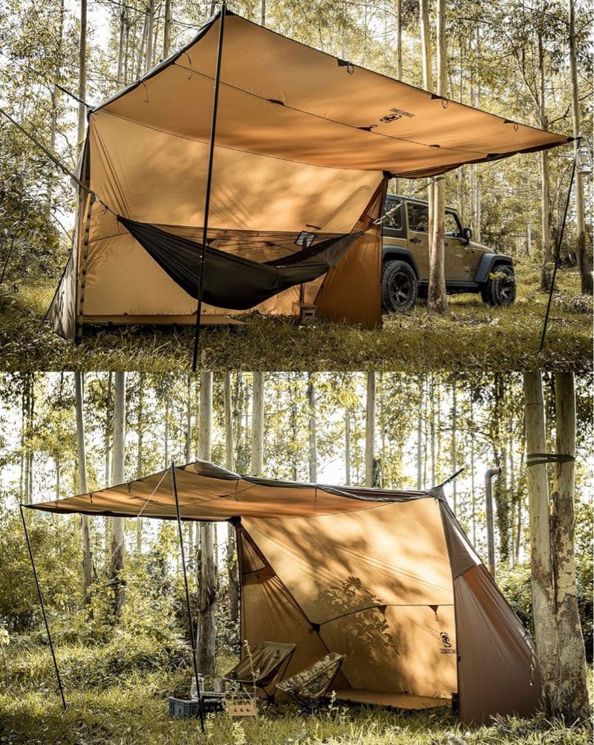 OneTigris ROCDOMUSハンモックオーニング＆ホットテント 2.0