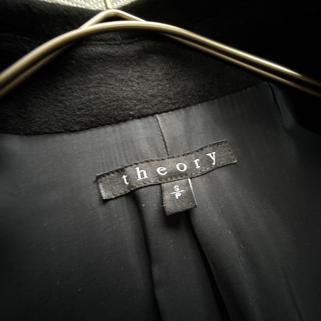 極美品 Theory カシミヤ100% チェスターコート ロングコート 黒 M