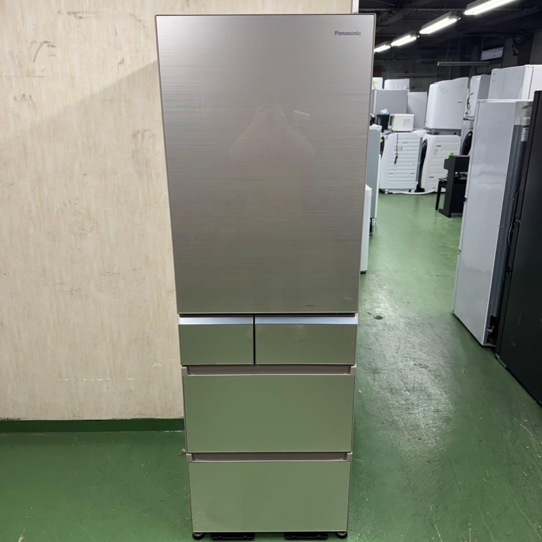 91 パナソニック　大型冷蔵庫　406L 400L強　小型　家庭用　自動製氷