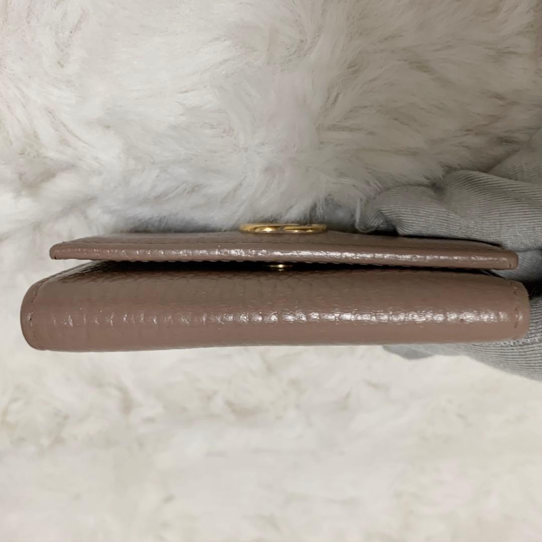 【美品】GUCCI グッチ　キーケース　6連　マーモント　GG ブラウン　箱付き