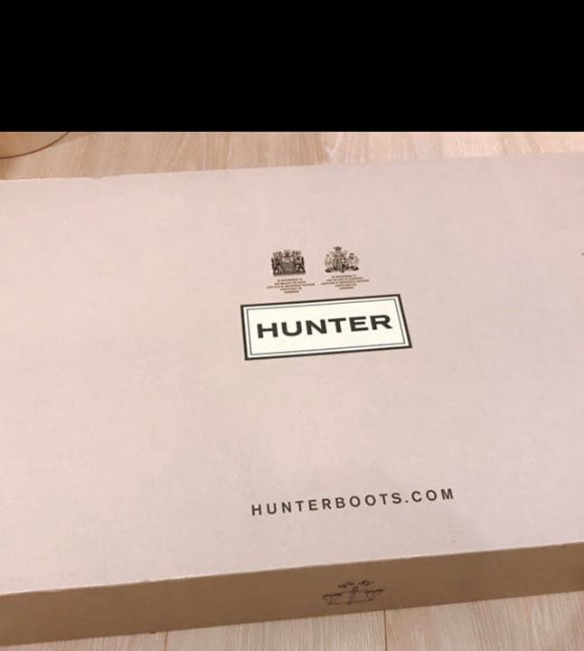 【早めに売りたい】レインブーツ　ハンター　ネイビー