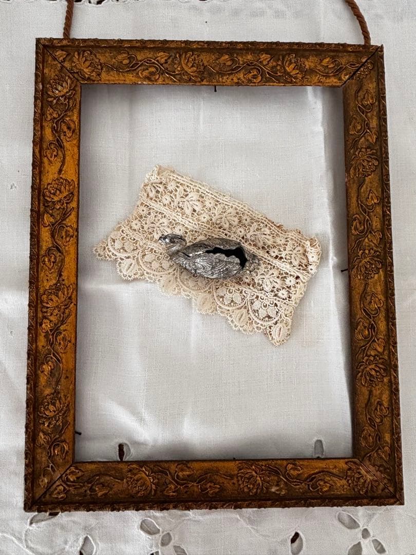 フランスアンティーク　フレーム　枠のみ　2個セット　木製　ブロカント