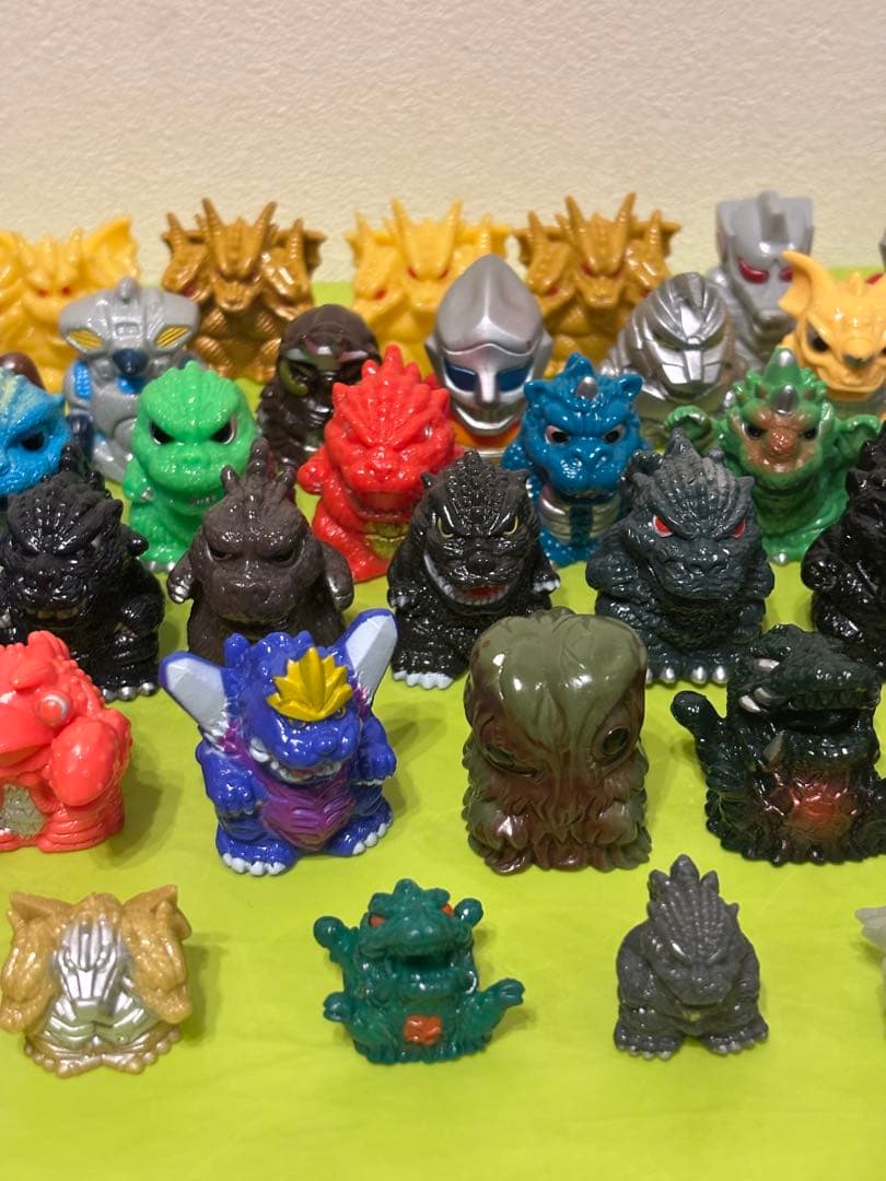 ゴジラ 指人形 ソフビ レトロ 希少 レア58体セット（52種）