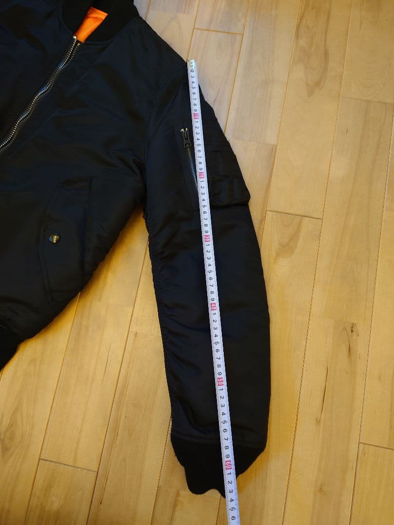 ALPHA(アルファ) MA-1 フライトジャケット ブラック　S