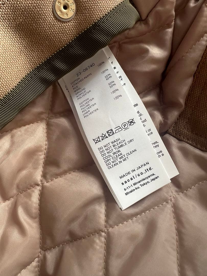 本物・sacai x Carhartt WIP Canvas Parka