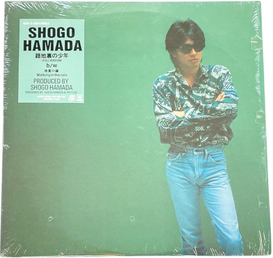 中古レコード 12”Single 浜田省吾 路地裏の少年 ハイプステッカー付