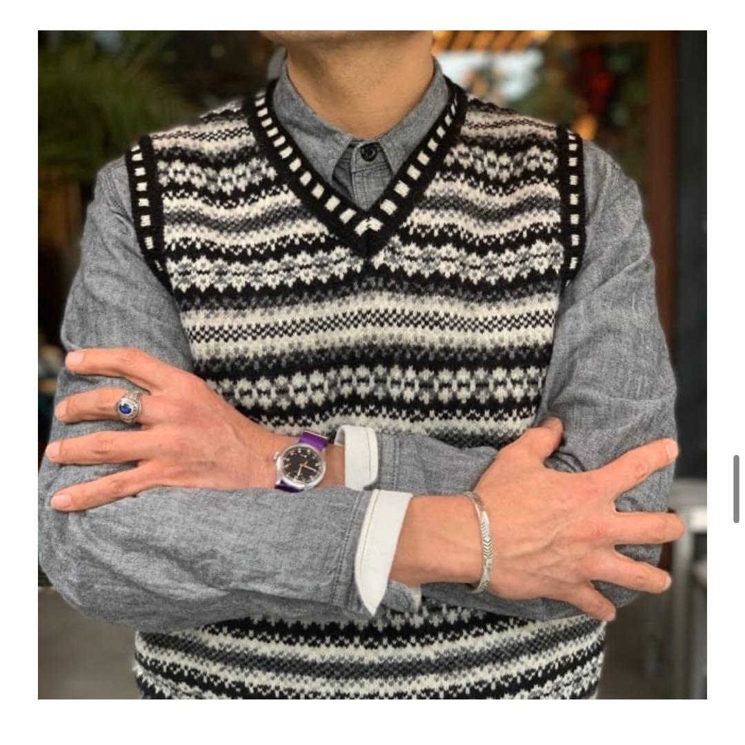 GIM BEAMS PLUS / 別注 フェアアイル ニットベスト【同日発送】