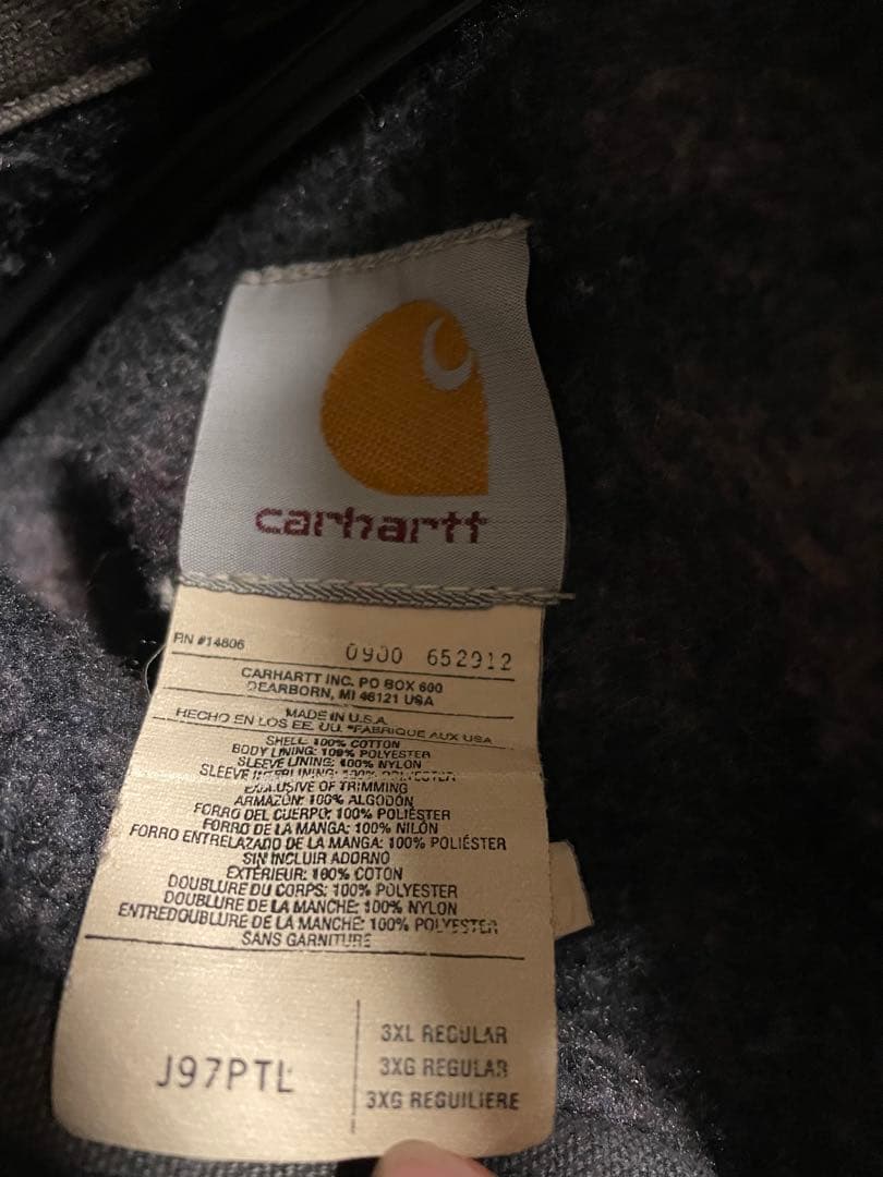 Carhartt グレー デトロイトジャケット　 USA製　90s