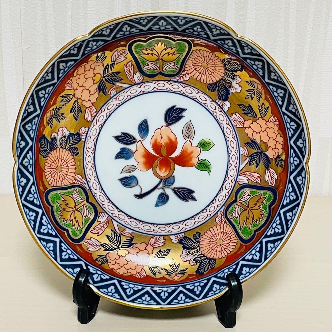 有田焼 日肥其泉 昭和年製 極錦金彩 古伊万里様式 皿 14.5cm 5枚セット