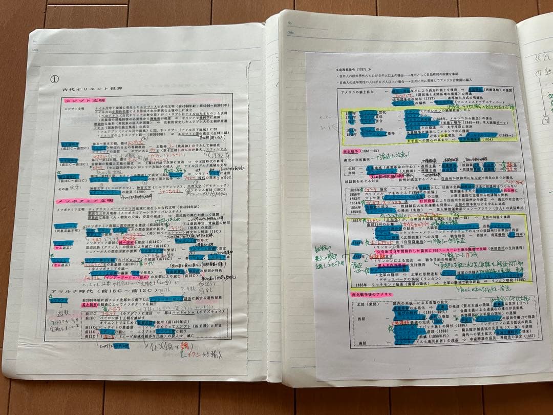 おまけ付き】河合塾 早慶大世界史 沼田ノート＋春・夏・秋・直前講習