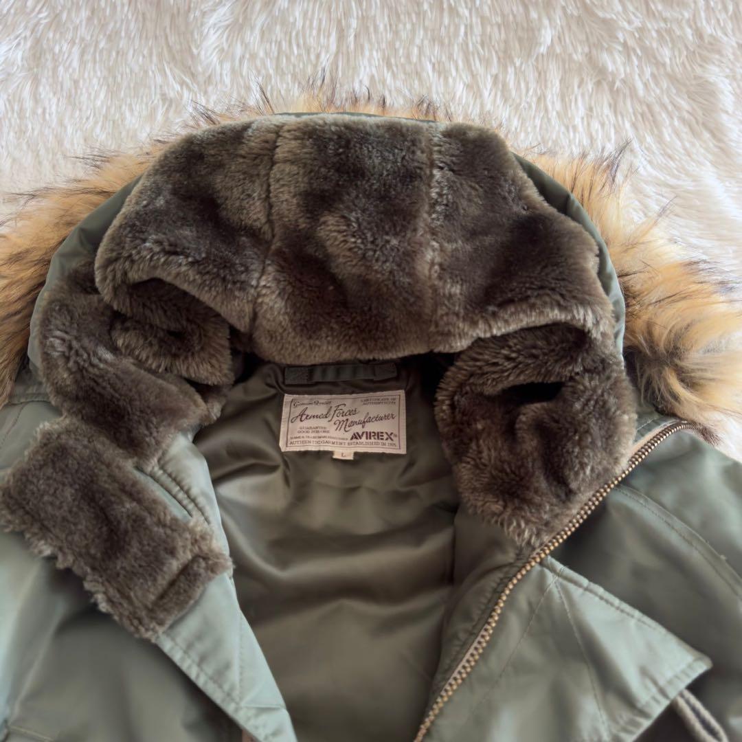 人気✨AVIREX✨N-3B COMMERCIAL フライトジャケット L