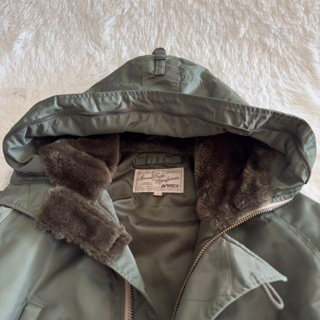 人気✨AVIREX✨N-3B COMMERCIAL フライトジャケット L