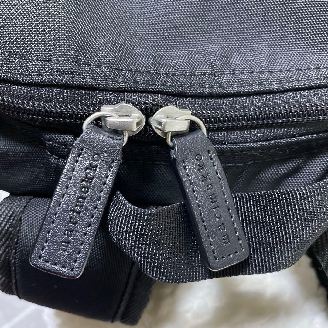 【美品】マリメッコ buddy バディ リュック 黒 大容量 バックパック A4