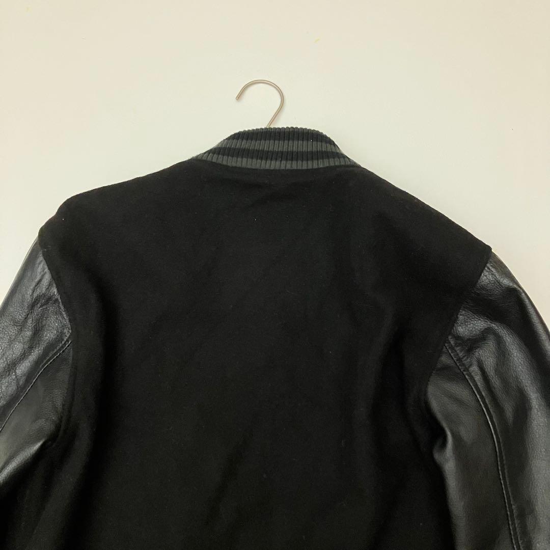 ✨牛革✨FRANKLINMARSHAL スタジャン　バーシティジャケット　黒