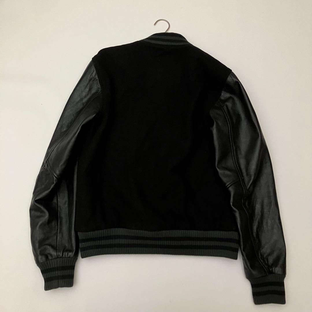 ✨牛革✨FRANKLINMARSHAL スタジャン　バーシティジャケット　黒