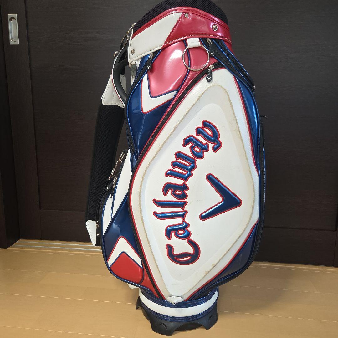 Callaway キャディバッグ ホワイト/ネイビー/レッド ゴルフバッグ