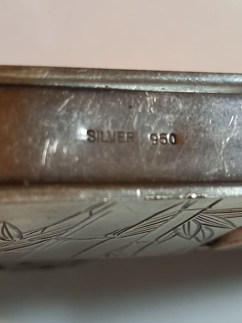 ZIPPO スターリングシルバー950 彫金 インサイドユニット希少 動作正常
