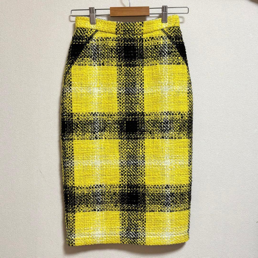 美品 N°21 ヌメロヴェントゥーノ ツイード ジップ スカート - メルカリ