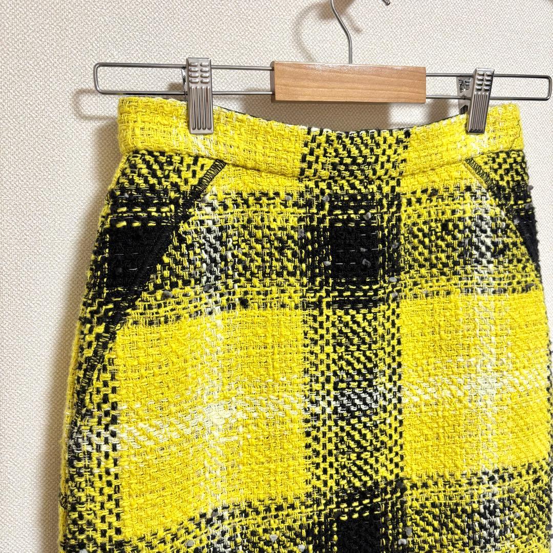 美品 N°21 ヌメロヴェントゥーノ ツイード ジップ スカート - メルカリ