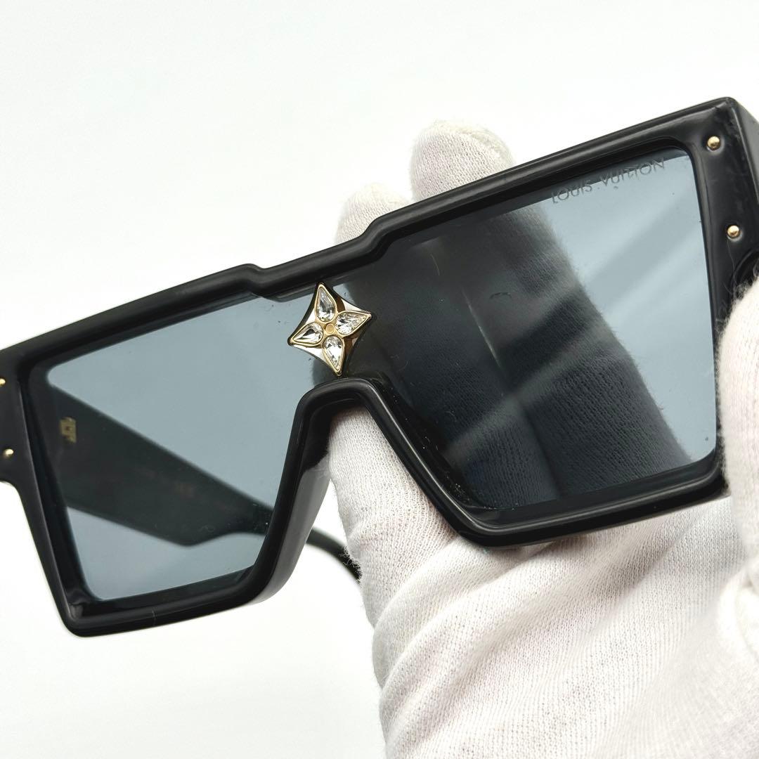 美品 ルイヴィトン サングラス サイクロン ビジュー LV Z1578E 93L
