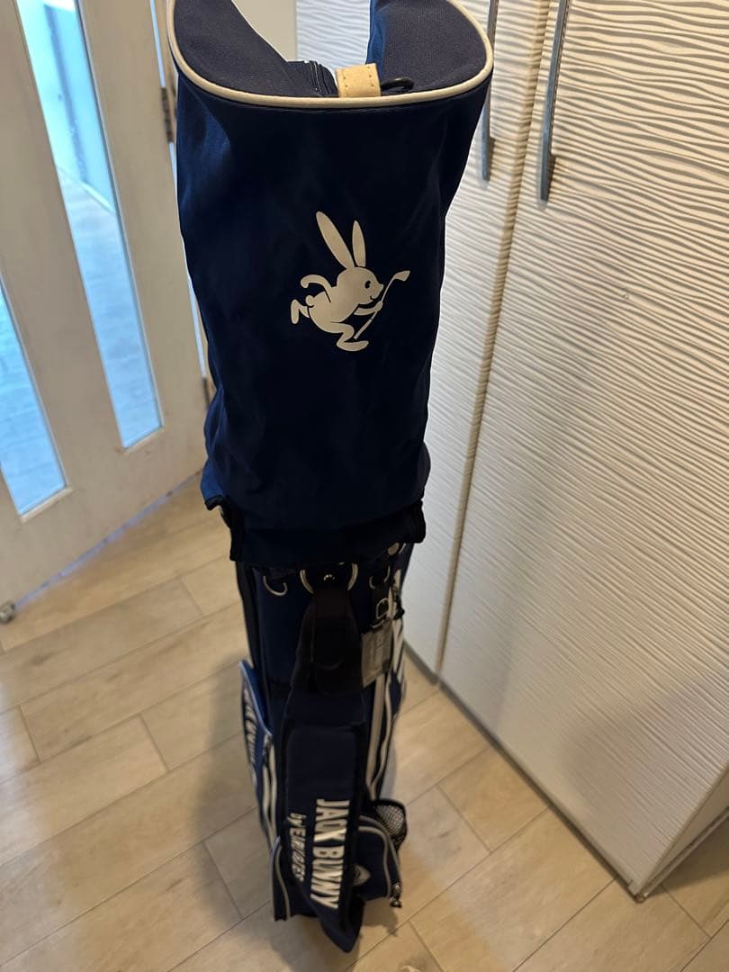 美品　JACK BUNNY スタンドバッグ ネイビー