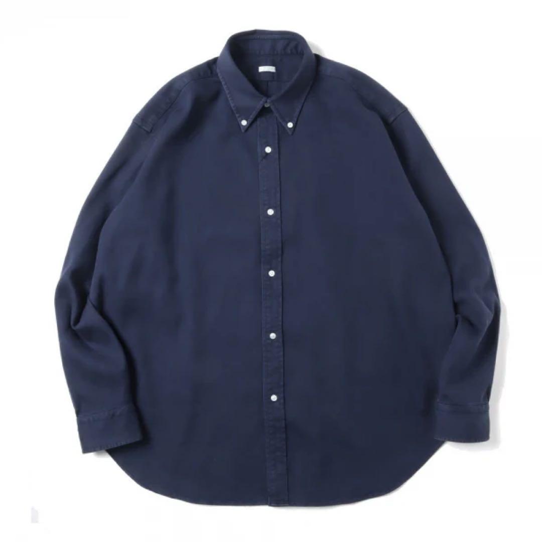 A.PRESSE 22AW BD Shirt ボタンダウンシャツ NAVY 1